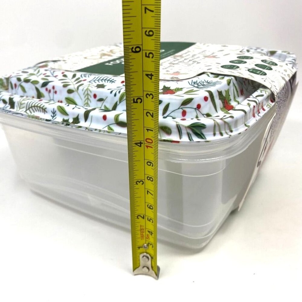Cook With Color CWC 2 Pk 16 Cup Printed Holly Food Storage Containers - Picture 9 of 9